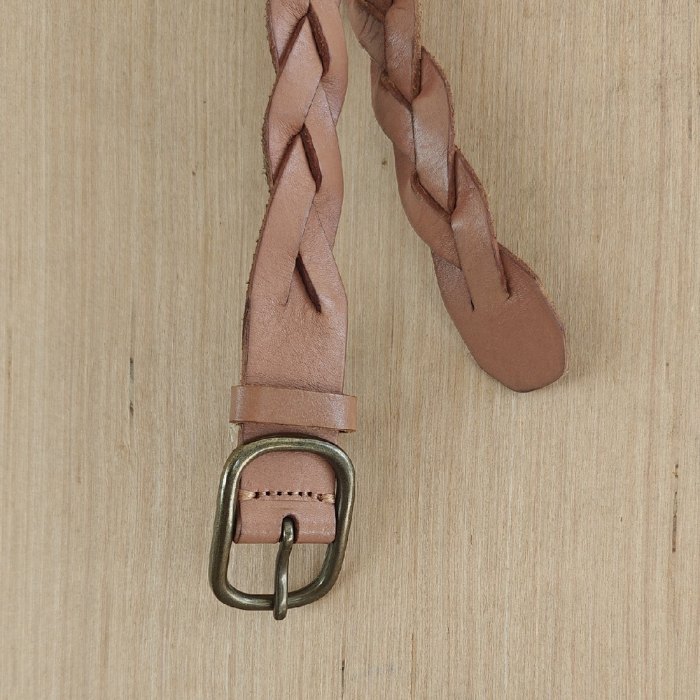 Gap Leather Woven Belt